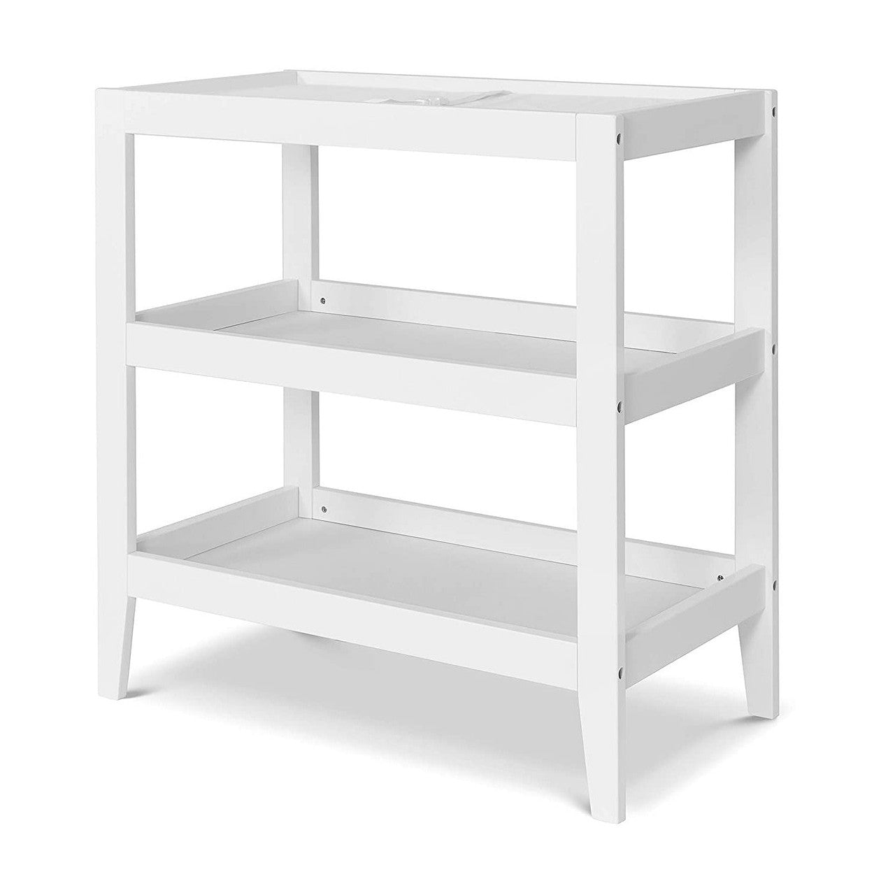 Modern White Baby Changing Table w/ 1-inch Waterproof Changing Pad-2