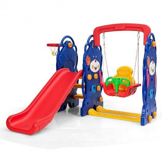 3-in-1 Toddler Climber and Swing Playset-0