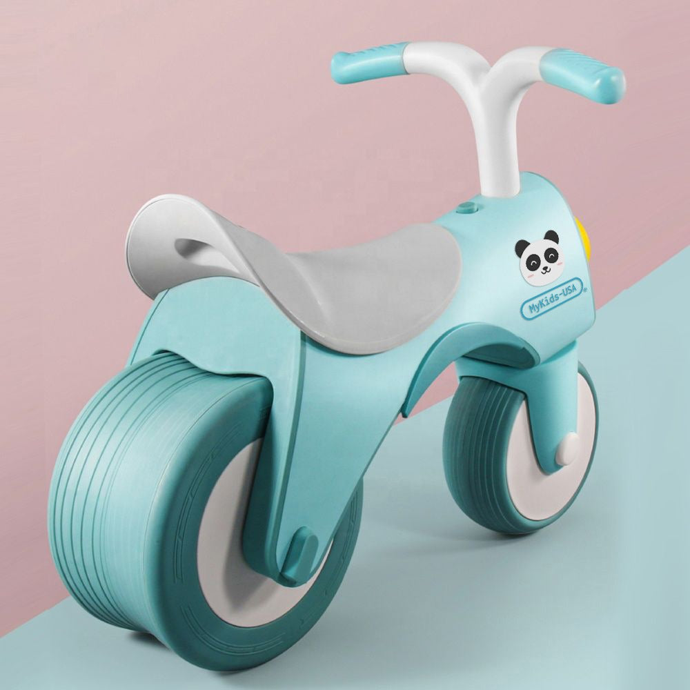 MyKids-USA® 5-in-1 Musical Balance Bike with Wide Wheels – No Pedals, Anti-Rollover Safety-4