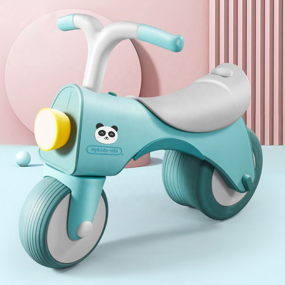 MyKids-USA® 5-in-1 Musical Balance Bike with Wide Wheels – No Pedals, Anti-Rollover Safety-3