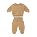 Baby 1pcs Solid Color Soft Cotton Hoodie Combo Trousers Autumn Outfit Sets-1