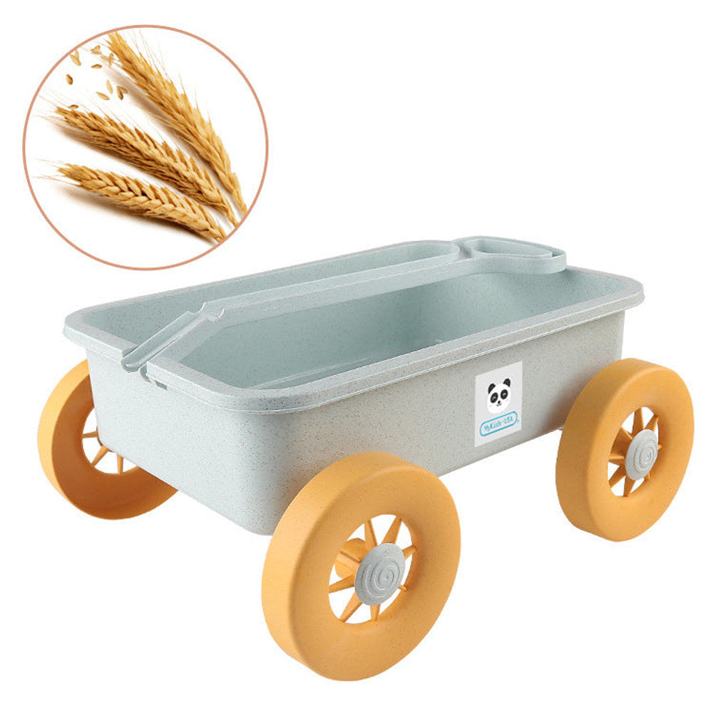 MyKids-USA® Children’s Wheat Straw Little Boy Beach Pusher Toy-0